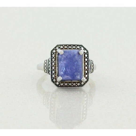 Sterling Silver Raw Amethyst Ring size 7 1/4 - Picture 1 of 9